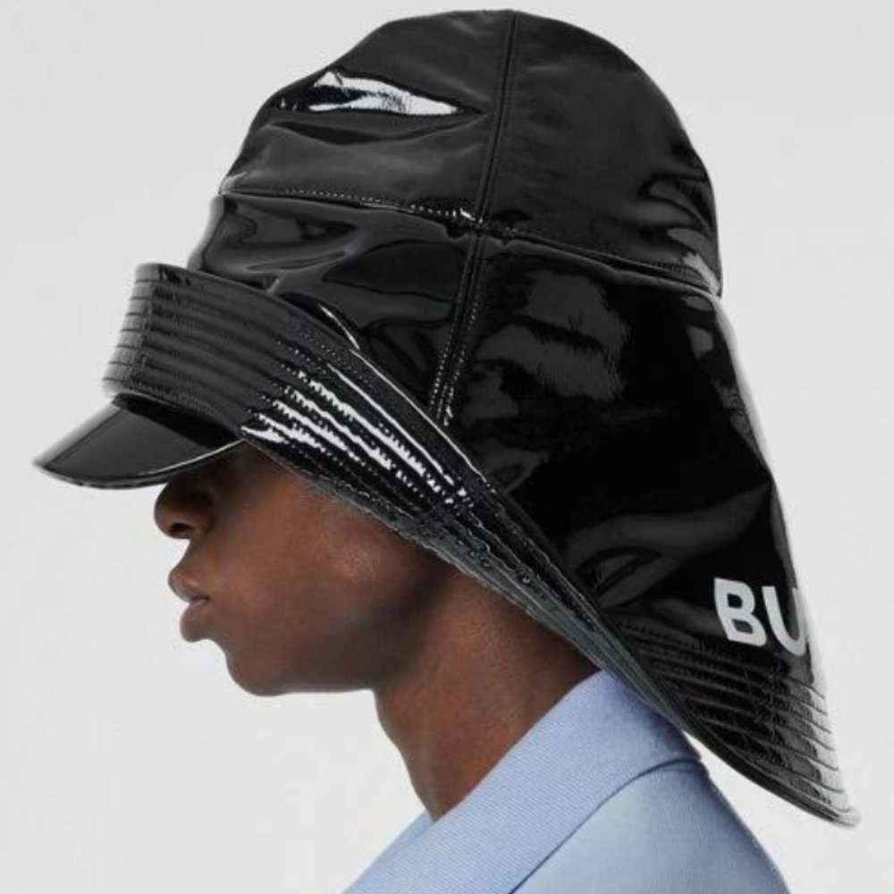 Burberry Vinyl Printed Rain Hat